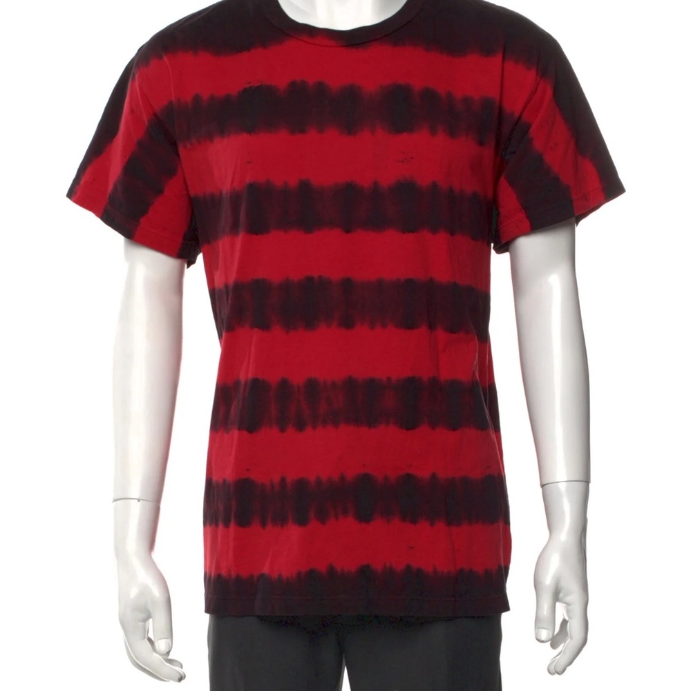 AMIRI Striped Red and Black Men's Tee